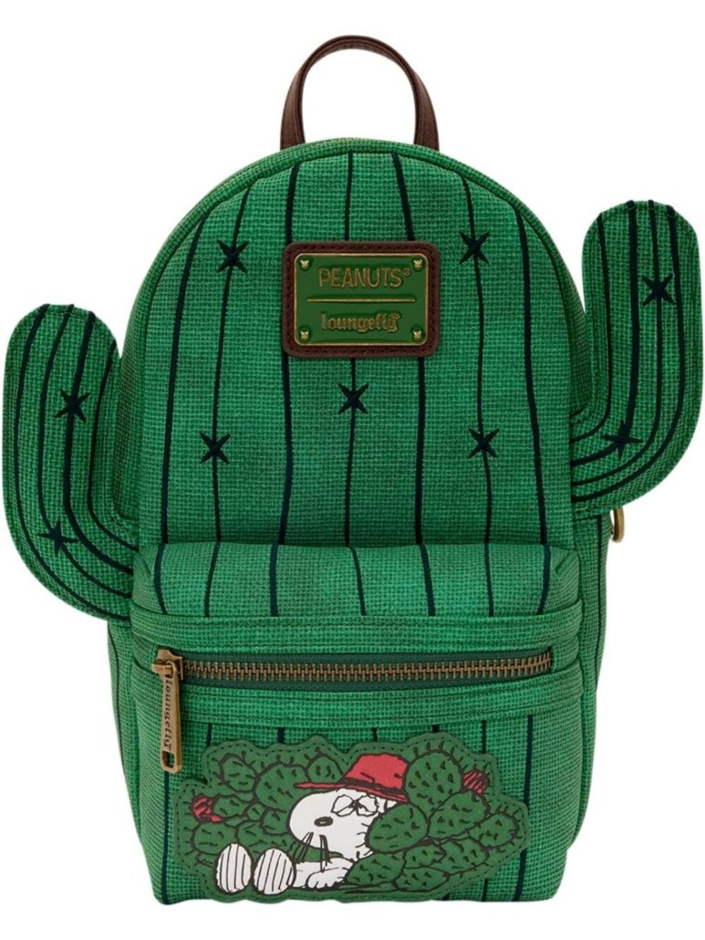 Desert Cactus Burlap Sling Crossbody Bag with Jacquard Strap - Collectible Style